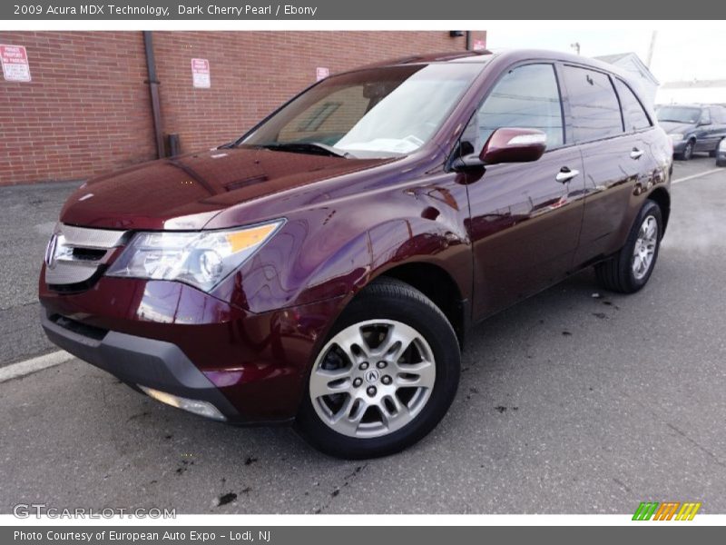 Dark Cherry Pearl / Ebony 2009 Acura MDX Technology