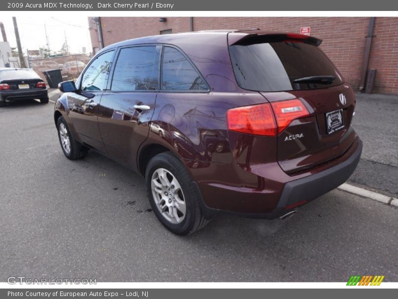 Dark Cherry Pearl / Ebony 2009 Acura MDX Technology
