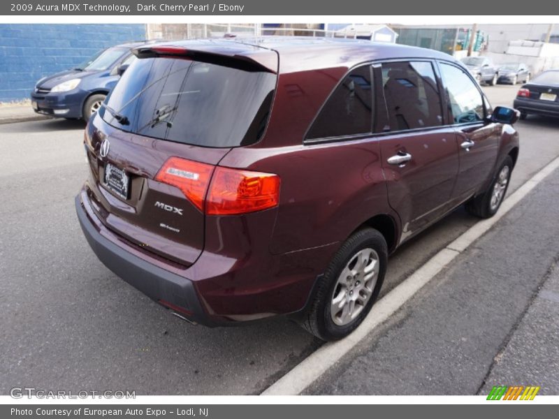 Dark Cherry Pearl / Ebony 2009 Acura MDX Technology