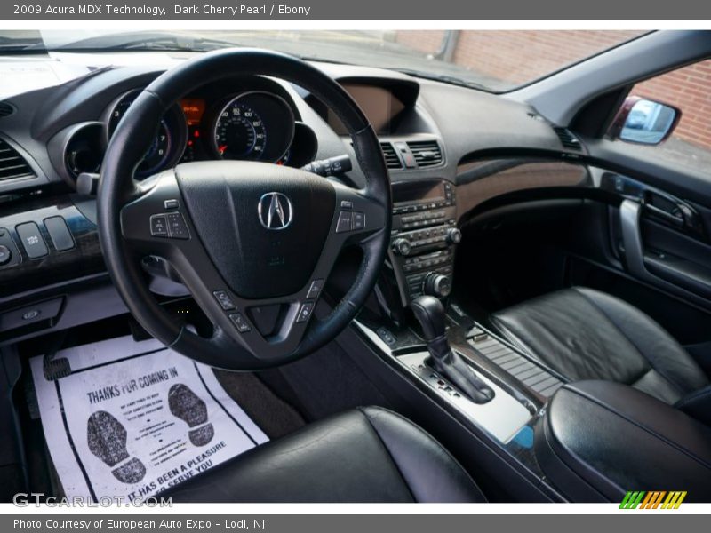 Dark Cherry Pearl / Ebony 2009 Acura MDX Technology