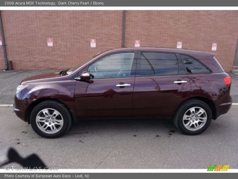 Dark Cherry Pearl / Ebony 2009 Acura MDX Technology