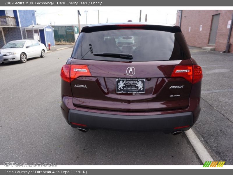Dark Cherry Pearl / Ebony 2009 Acura MDX Technology