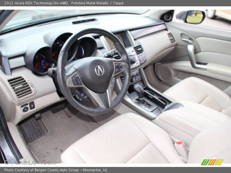 Polished Metal Metallic / Taupe 2012 Acura RDX Technology SH-AWD