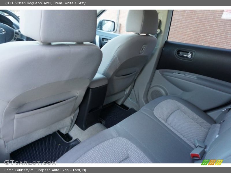 Pearl White / Gray 2011 Nissan Rogue SV AWD