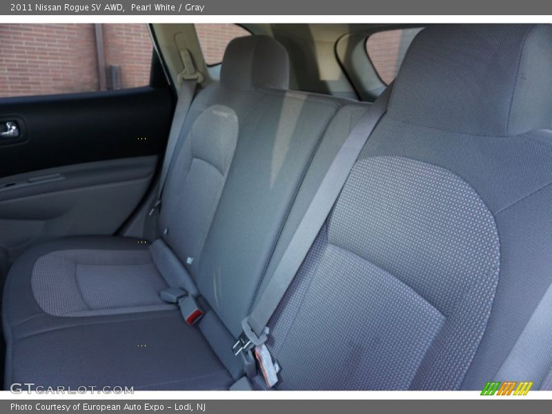 Pearl White / Gray 2011 Nissan Rogue SV AWD