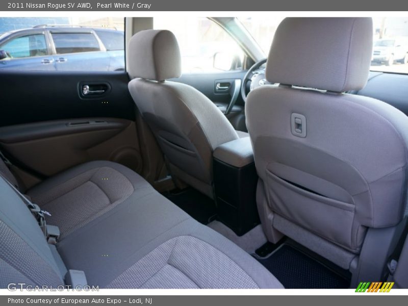 Pearl White / Gray 2011 Nissan Rogue SV AWD
