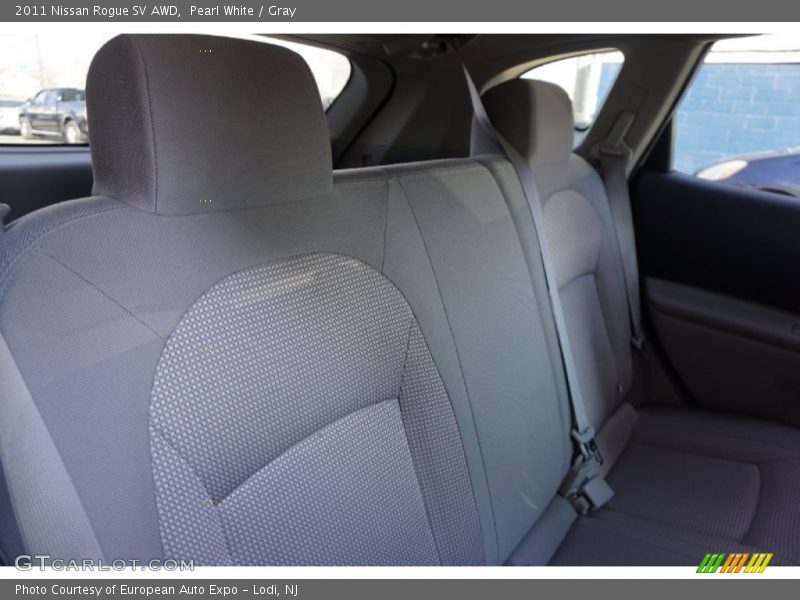 Pearl White / Gray 2011 Nissan Rogue SV AWD
