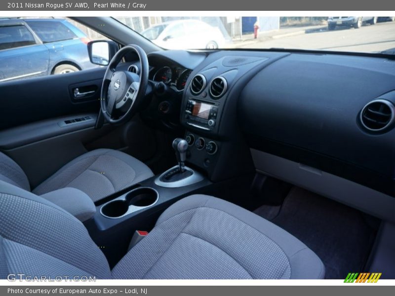 Pearl White / Gray 2011 Nissan Rogue SV AWD