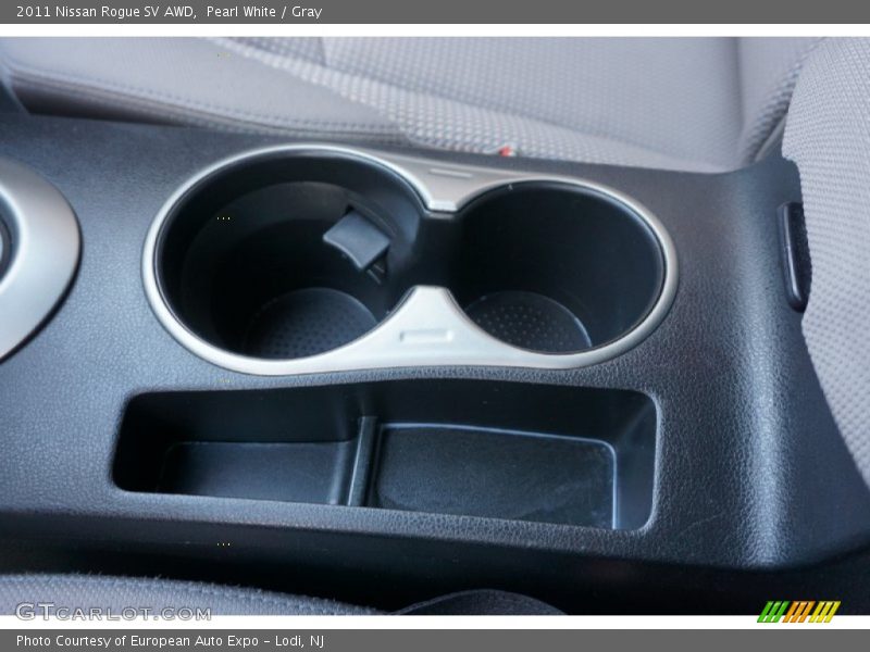 Pearl White / Gray 2011 Nissan Rogue SV AWD