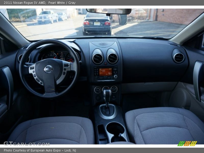 Pearl White / Gray 2011 Nissan Rogue SV AWD