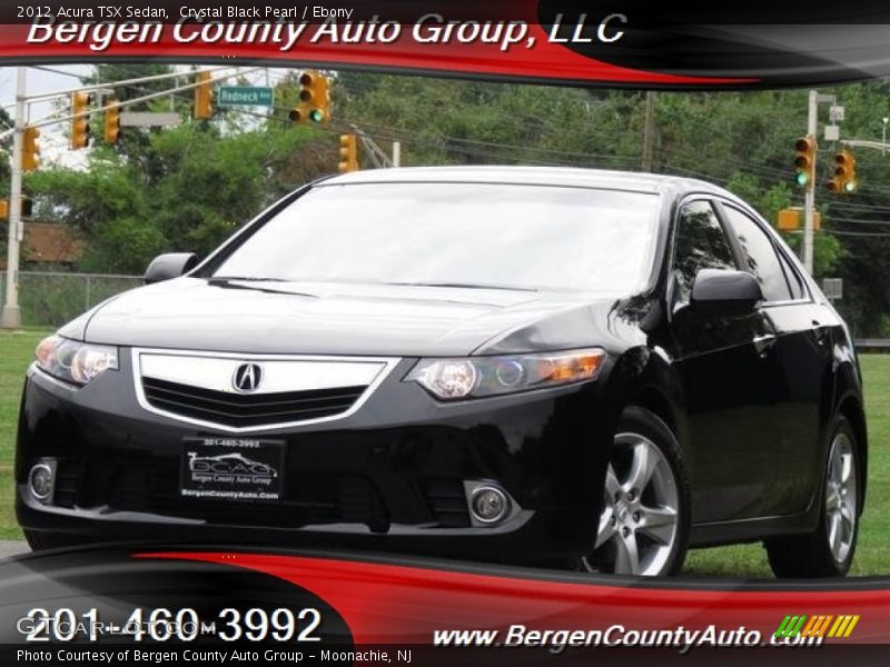 Crystal Black Pearl / Ebony 2012 Acura TSX Sedan
