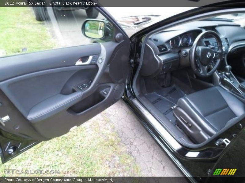 Crystal Black Pearl / Ebony 2012 Acura TSX Sedan