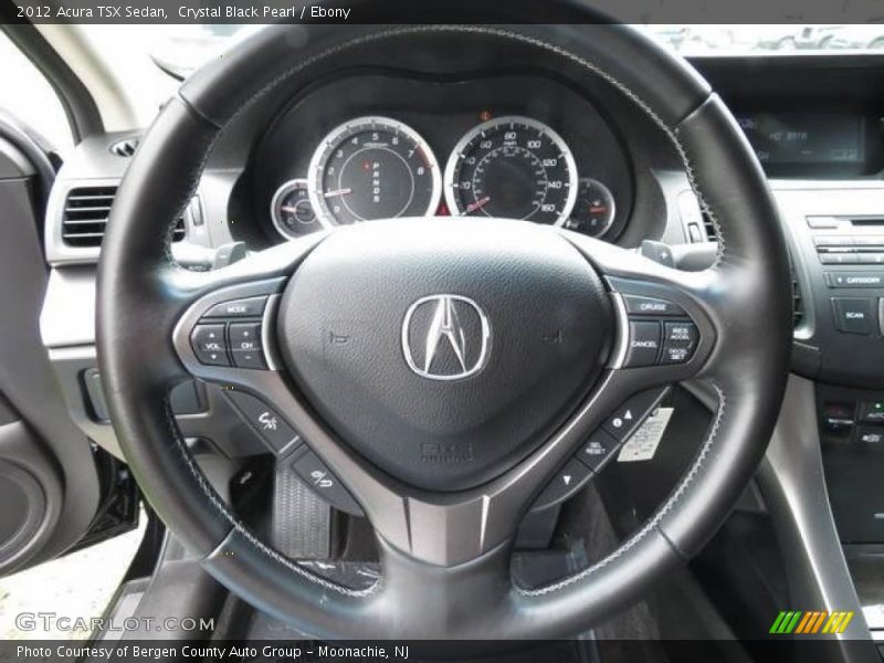 Crystal Black Pearl / Ebony 2012 Acura TSX Sedan