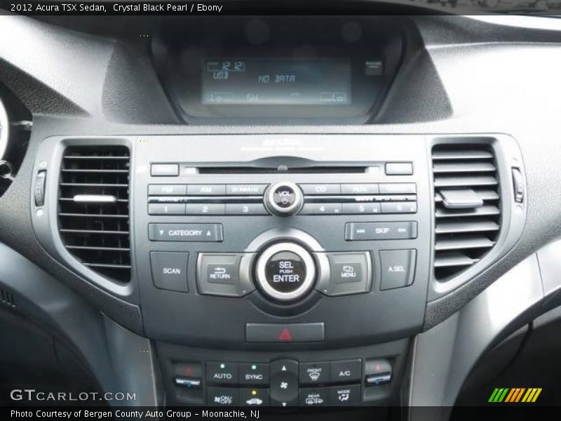 Crystal Black Pearl / Ebony 2012 Acura TSX Sedan
