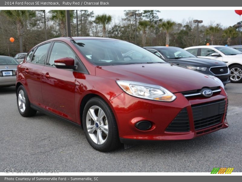 Ruby Red / Charcoal Black 2014 Ford Focus SE Hatchback