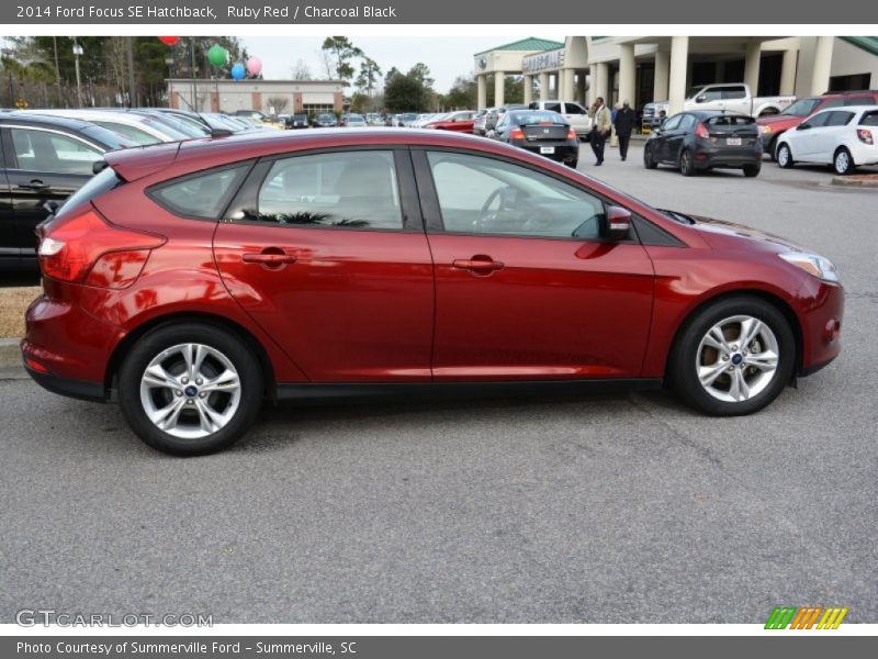 Ruby Red / Charcoal Black 2014 Ford Focus SE Hatchback