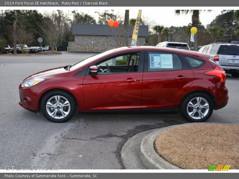 Ruby Red / Charcoal Black 2014 Ford Focus SE Hatchback