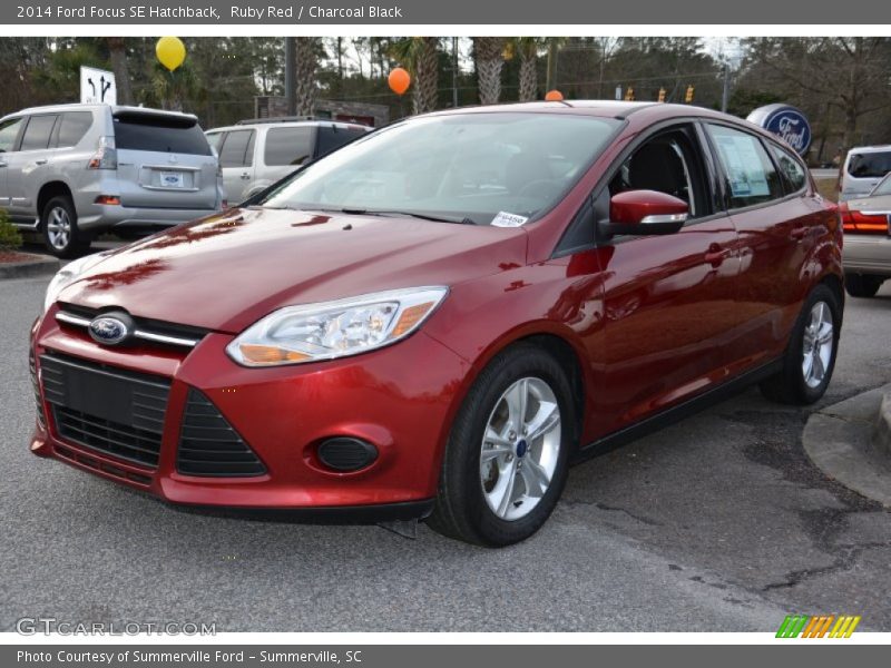 Ruby Red / Charcoal Black 2014 Ford Focus SE Hatchback