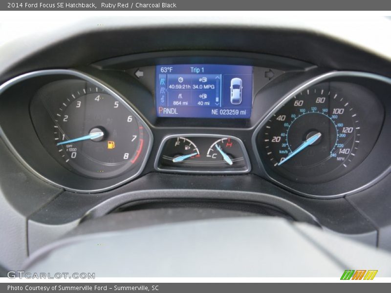 Ruby Red / Charcoal Black 2014 Ford Focus SE Hatchback