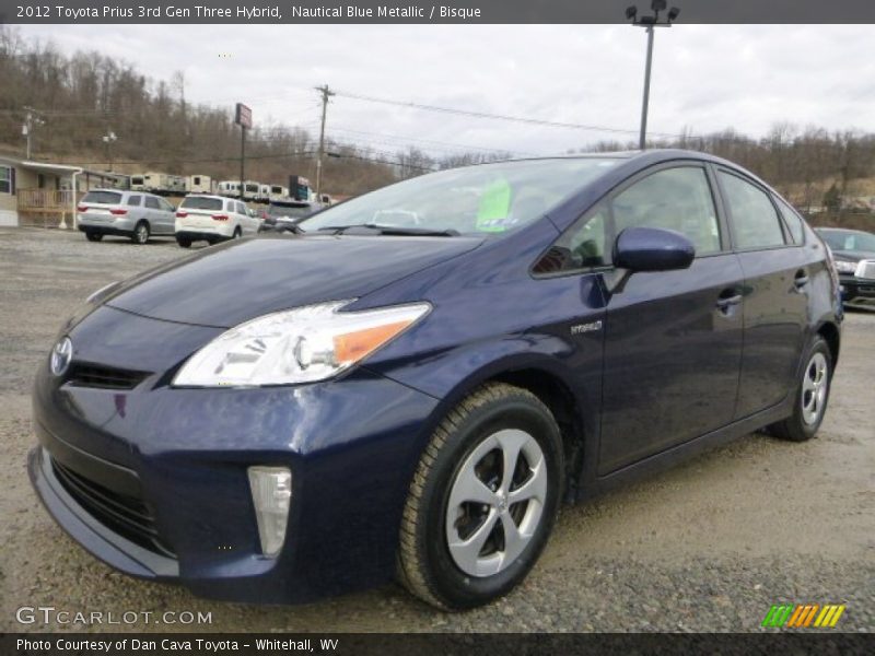 Nautical Blue Metallic / Bisque 2012 Toyota Prius 3rd Gen Three Hybrid