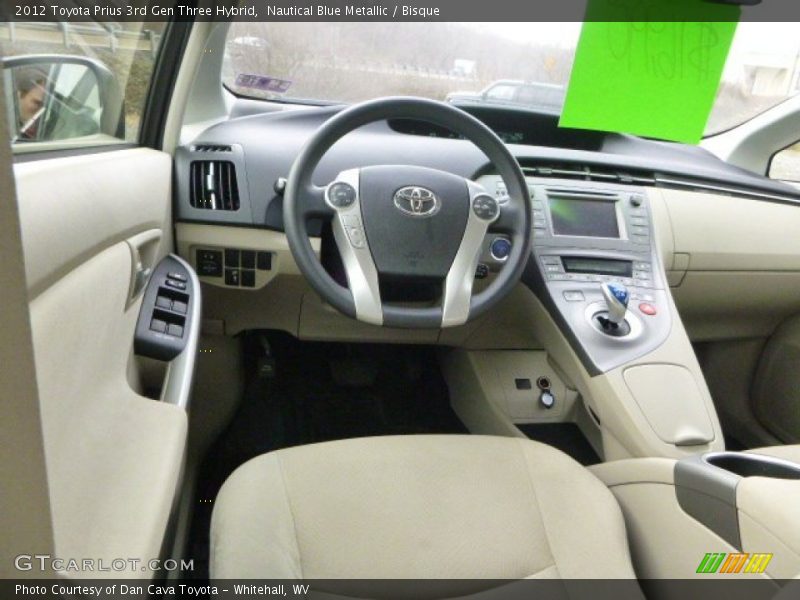 Nautical Blue Metallic / Bisque 2012 Toyota Prius 3rd Gen Three Hybrid