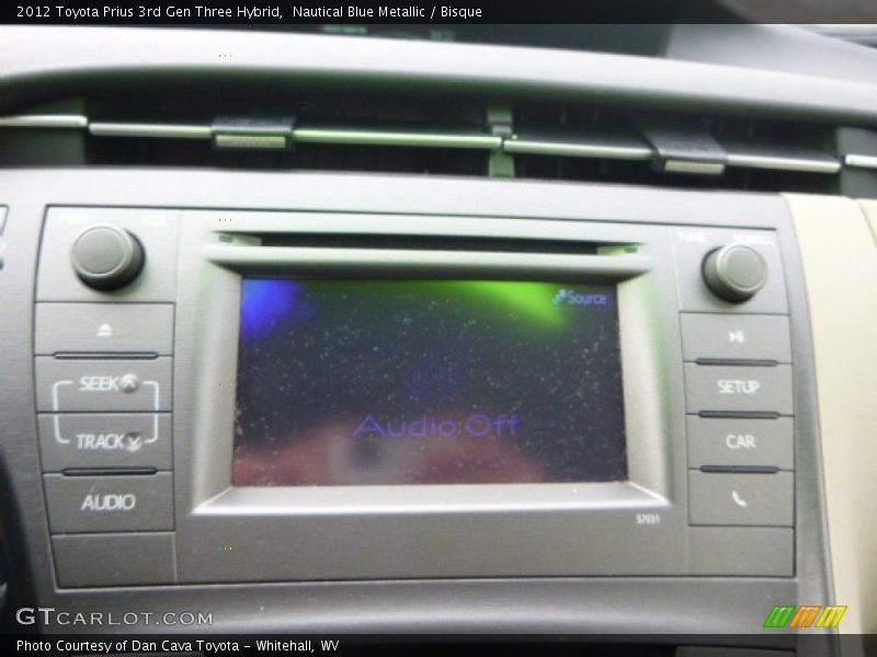 Nautical Blue Metallic / Bisque 2012 Toyota Prius 3rd Gen Three Hybrid