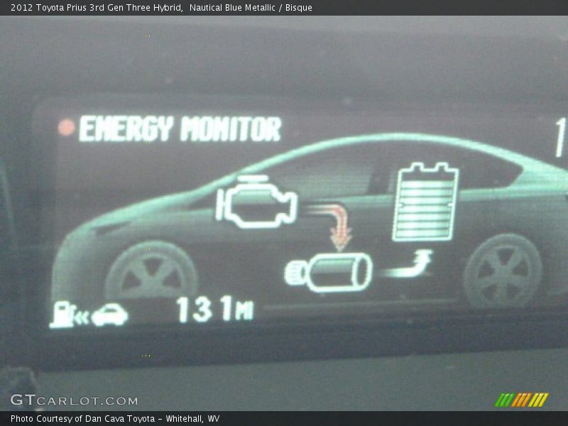 Nautical Blue Metallic / Bisque 2012 Toyota Prius 3rd Gen Three Hybrid