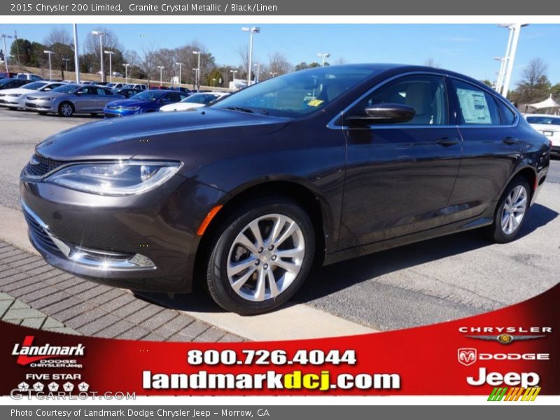 Granite Crystal Metallic / Black/Linen 2015 Chrysler 200 Limited