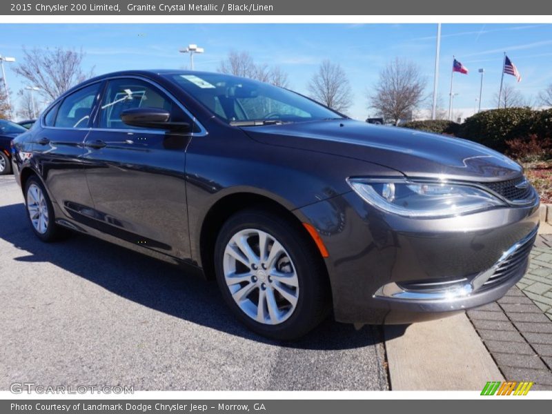 Granite Crystal Metallic / Black/Linen 2015 Chrysler 200 Limited