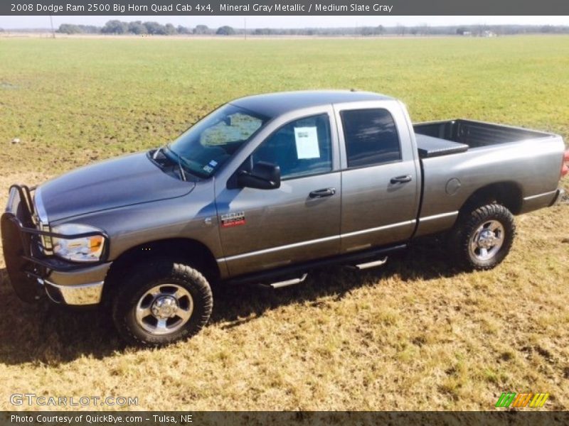 Mineral Gray Metallic / Medium Slate Gray 2008 Dodge Ram 2500 Big Horn Quad Cab 4x4