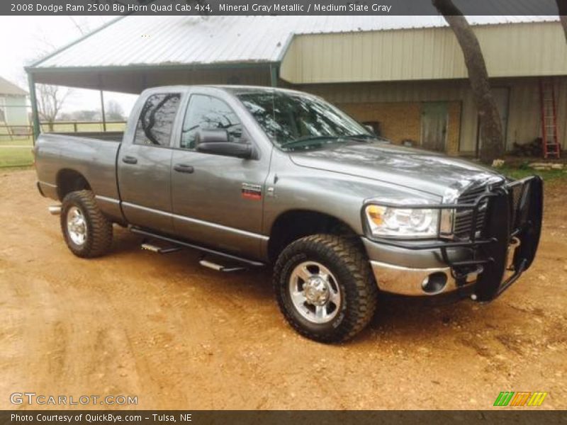 Mineral Gray Metallic / Medium Slate Gray 2008 Dodge Ram 2500 Big Horn Quad Cab 4x4