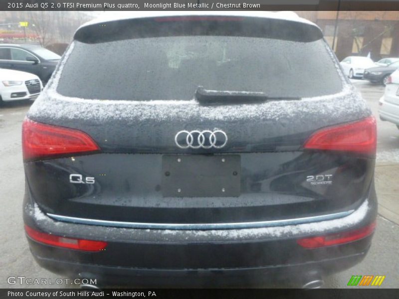 Moonlight Blue Metallic / Chestnut Brown 2015 Audi Q5 2.0 TFSI Premium Plus quattro