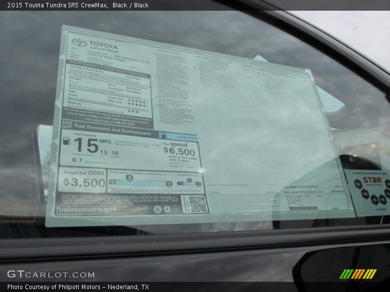 Black / Black 2015 Toyota Tundra SR5 CrewMax