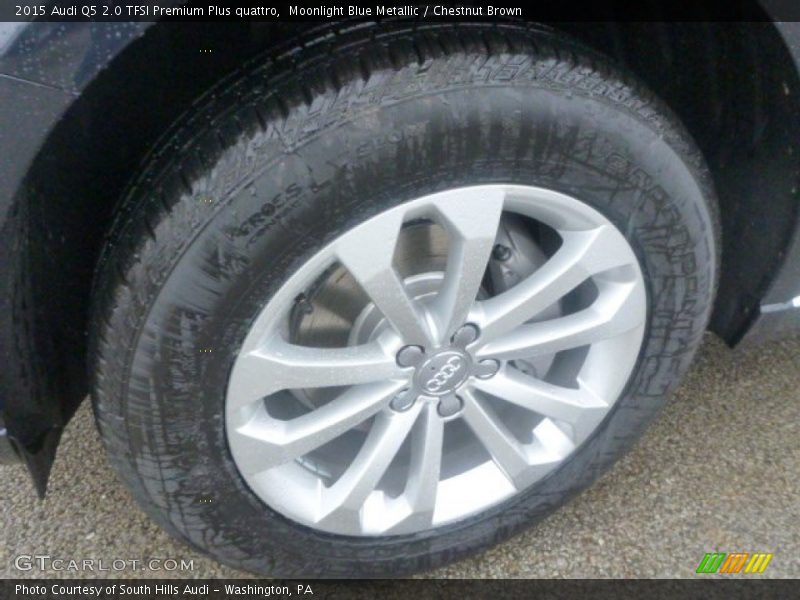 Moonlight Blue Metallic / Chestnut Brown 2015 Audi Q5 2.0 TFSI Premium Plus quattro