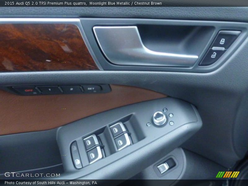 Moonlight Blue Metallic / Chestnut Brown 2015 Audi Q5 2.0 TFSI Premium Plus quattro