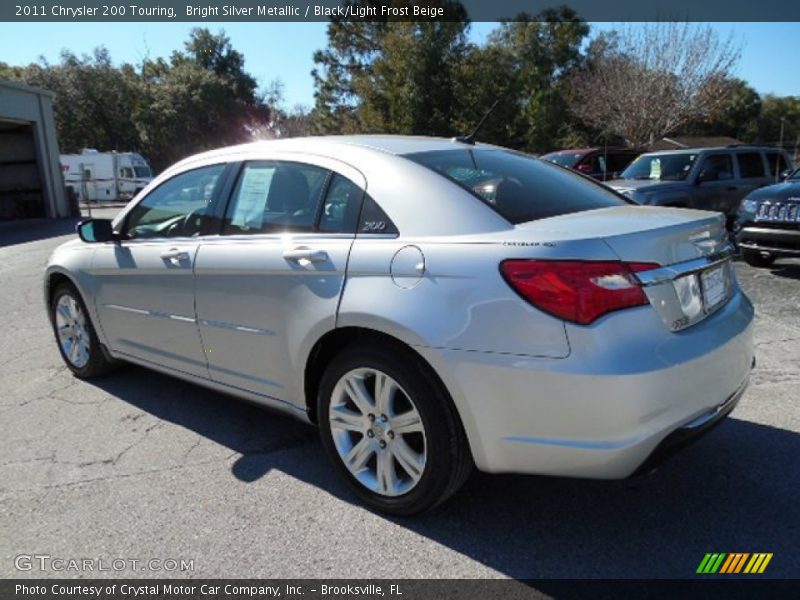 Bright Silver Metallic / Black/Light Frost Beige 2011 Chrysler 200 Touring