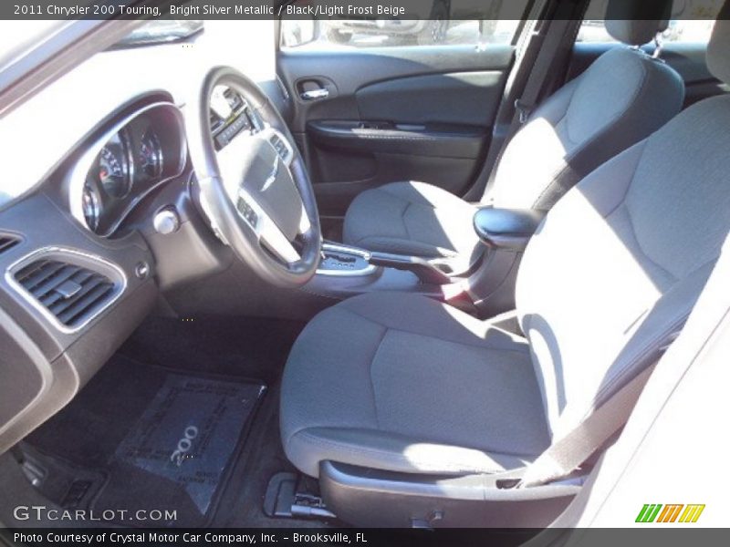 Bright Silver Metallic / Black/Light Frost Beige 2011 Chrysler 200 Touring