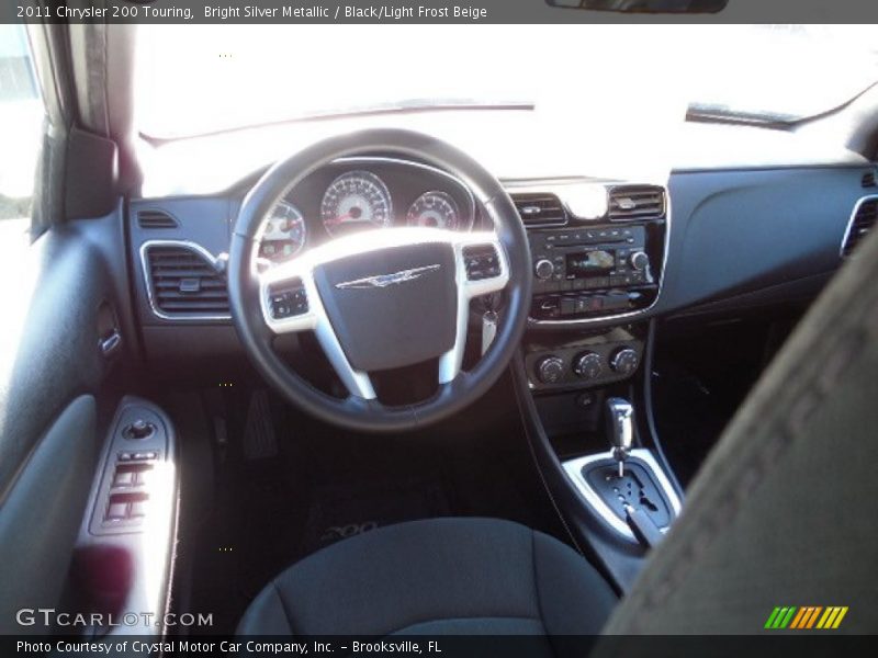 Bright Silver Metallic / Black/Light Frost Beige 2011 Chrysler 200 Touring