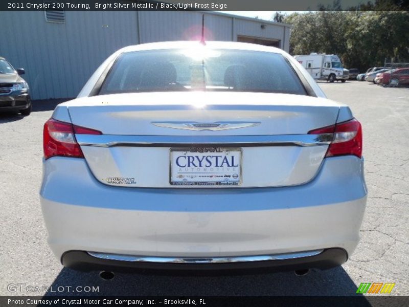 Bright Silver Metallic / Black/Light Frost Beige 2011 Chrysler 200 Touring