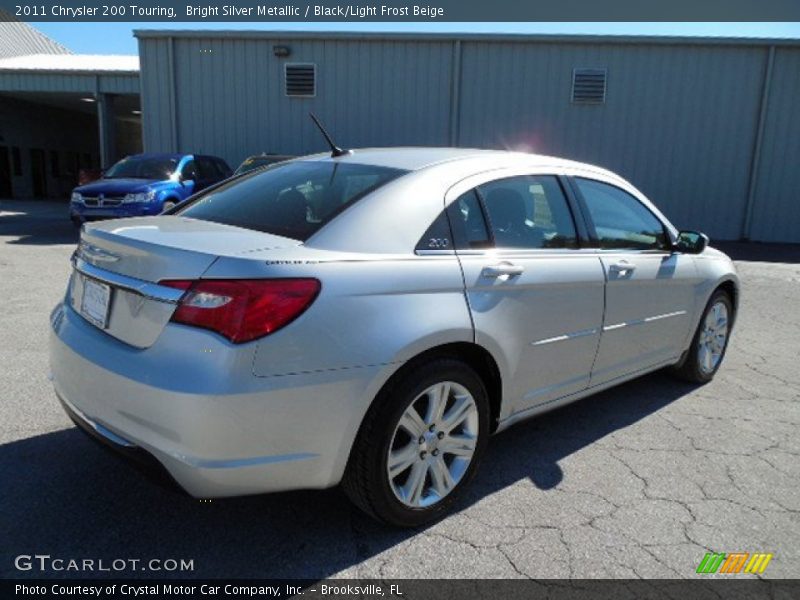 Bright Silver Metallic / Black/Light Frost Beige 2011 Chrysler 200 Touring
