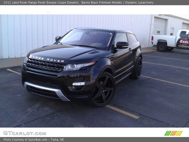Barolo Black Premium Metallic / Dynamic Lunar/Ivory 2012 Land Rover Range Rover Evoque Coupe Dynamic