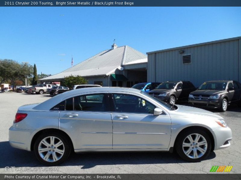 Bright Silver Metallic / Black/Light Frost Beige 2011 Chrysler 200 Touring