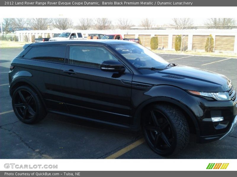 Barolo Black Premium Metallic / Dynamic Lunar/Ivory 2012 Land Rover Range Rover Evoque Coupe Dynamic