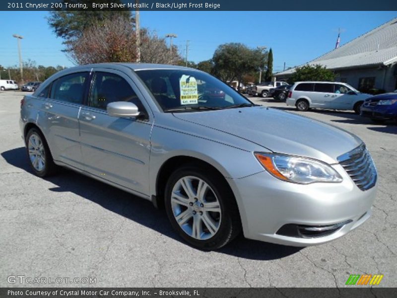 Bright Silver Metallic / Black/Light Frost Beige 2011 Chrysler 200 Touring