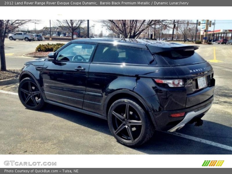 Barolo Black Premium Metallic / Dynamic Lunar/Ivory 2012 Land Rover Range Rover Evoque Coupe Dynamic