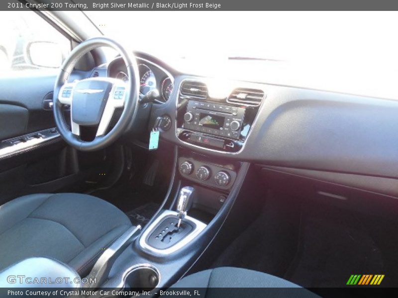 Bright Silver Metallic / Black/Light Frost Beige 2011 Chrysler 200 Touring
