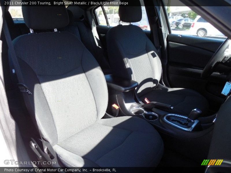 Bright Silver Metallic / Black/Light Frost Beige 2011 Chrysler 200 Touring