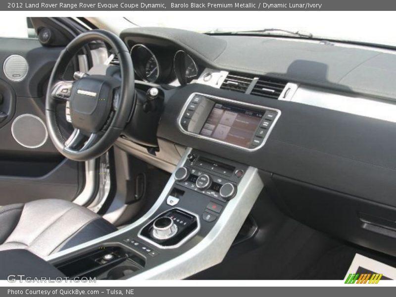 Barolo Black Premium Metallic / Dynamic Lunar/Ivory 2012 Land Rover Range Rover Evoque Coupe Dynamic