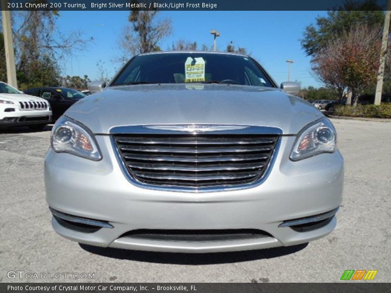 Bright Silver Metallic / Black/Light Frost Beige 2011 Chrysler 200 Touring