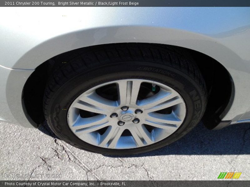 Bright Silver Metallic / Black/Light Frost Beige 2011 Chrysler 200 Touring